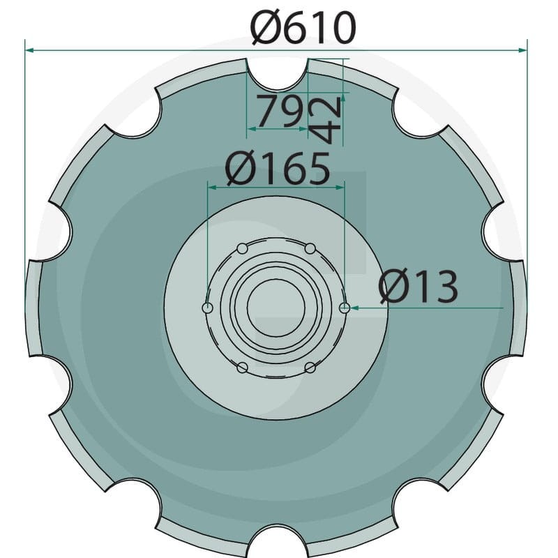 GRANIT Talerz 1800200046 - 1800200046 - Sklep rolniczy PoltechParts