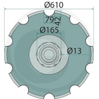 GRANIT Talerz 1800200046 - 1800200046 - Sklep rolniczy PoltechParts