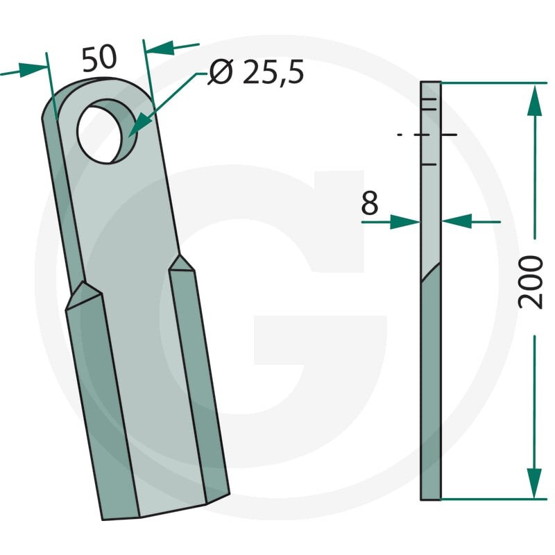GRANIT Nóż 18063-RIV-52 - 18063-RIV-52 - Sklep rolniczy PoltechParts