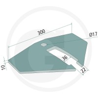 GRANIT Skrzydełko redlicy 1800600018 - 1800600018 - Sklep rolniczy PoltechParts