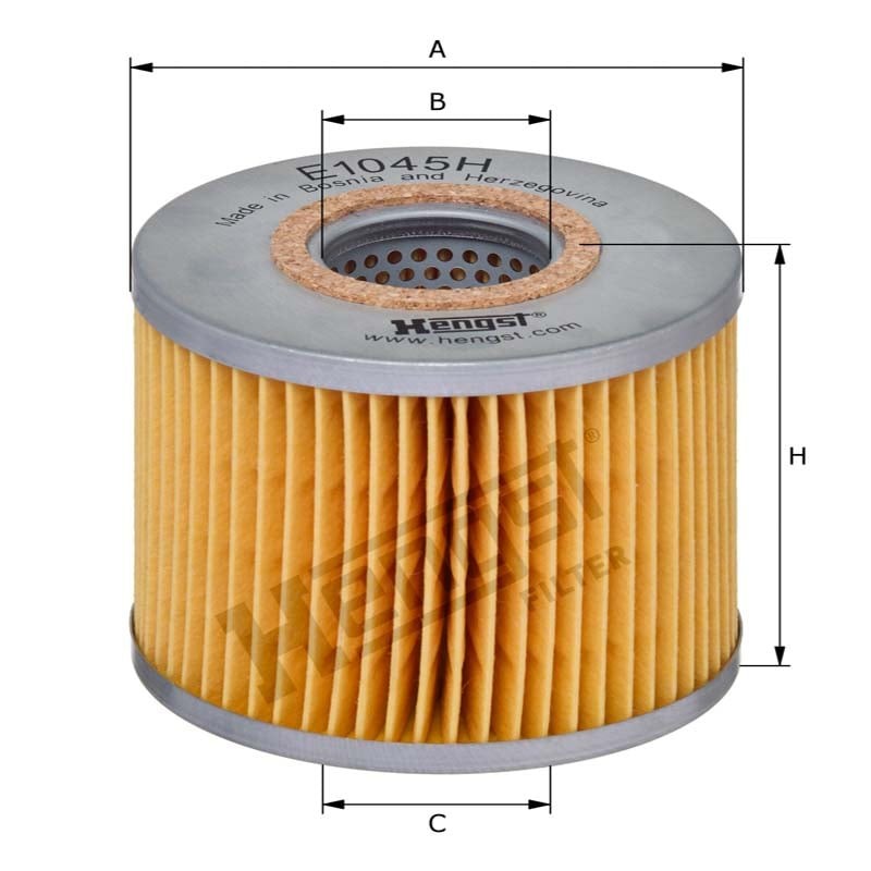 Hengst Filtr oleju E1045H D599 12114834 - 12114834 - Sklep rolniczy PoltechParts