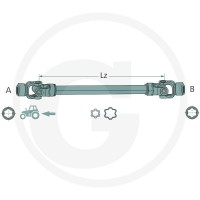 ROTARO Wał przegubowy 12467786 - 12467786 - Sklep rolniczy PoltechParts