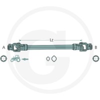 ROTARO Wał przegubowy 12529074 - 12529074 - Sklep rolniczy PoltechParts