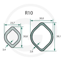 ROTARO Wał przegubowy 12529074 - 12529074 - Sklep rolniczy PoltechParts