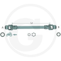 ROTARO Wał przegubowy 12538184 - 12538184 - Sklep rolniczy PoltechParts