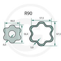 ROTARO Wał przegubowy 12544601 - 12544601 - Sklep rolniczy PoltechParts