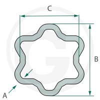 ROTARO Rura profilowana 18502013 - 18502013 - Sklep rolniczy PoltechParts