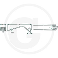 GRANIT Palce zgrabiarki pokosowej 52557720200 - 52557720200 - Sklep rolniczy PoltechParts