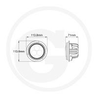 GRANIT Reflektor roboczy LED 12260202 | poltechparts.pl