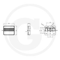 GRANIT Lampa tylna LED 12293814 | poltechparts.pl