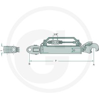 CBM Hydrauliczny łącznik górny 12260021 - 12260021 - Sklep rolniczy PoltechParts