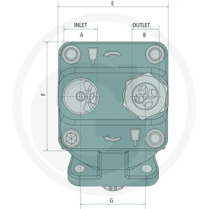 HYPEX Pompa tłokowa ISO 63cc lewa 12329566