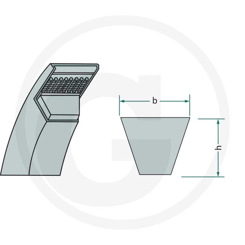 Optibelt Schmalkeilriemen 12342087 - 12342087 - Sklep rolniczy PoltechParts