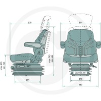 GRAMMER Siedzenie MSG95G/721 12532130 | poltechparts.pl