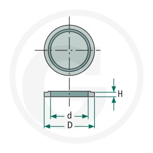 GRANIT VPE25 M14 U-Seal-Dichtring 14,7x22x1,5 12360123