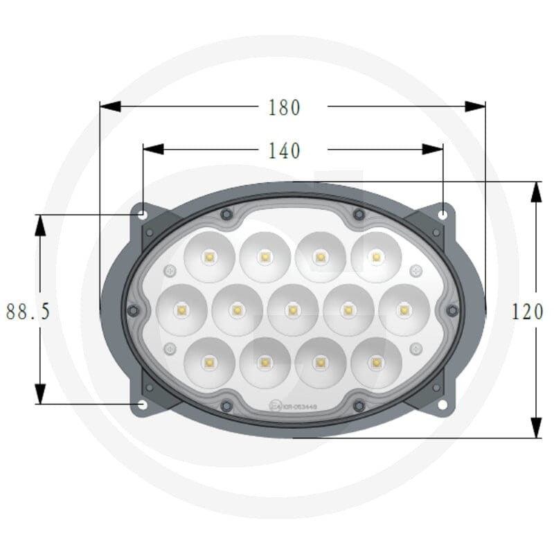 GRANIT Reflektor roboczy LED 18438226 | poltechparts.pl
