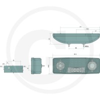 GRANIT Lampa tylna LED prawa 11011060 | poltechparts.pl