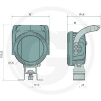 GRANIT Reflektor roboczy LED 12406674 | poltechparts.pl