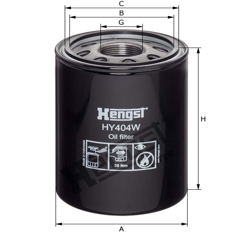 Hengst Filtr oleju 12089246 - 12089246 - Sklep rolniczy PoltechParts