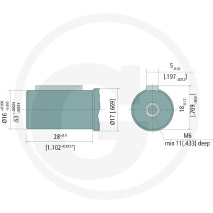 M+S Silnik MM 32cc D=16mm 3/8'' side ports 11926136