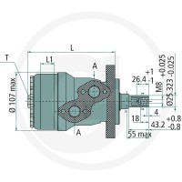 GRANIT Silnik BMR 315cc splined SAE 6B G 1/2“ 87033008 - 87033008 - Sklep rolniczy PoltechParts