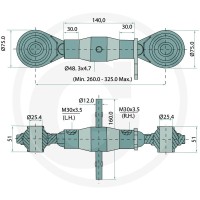 GRANIT Łącznik górny mechaniczny 20011459 - 20011459 - Sklep rolniczy PoltechParts