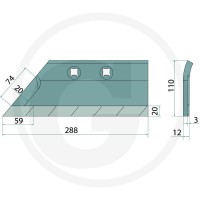 GRANIT ENDURANCE CARBIDE Lemiesz przedpłużka 179286611 - 179286611 - Sklep rolniczy PoltechParts