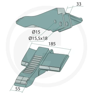 GRANIT Heavy Duty  Końcówka do obornika 11559937