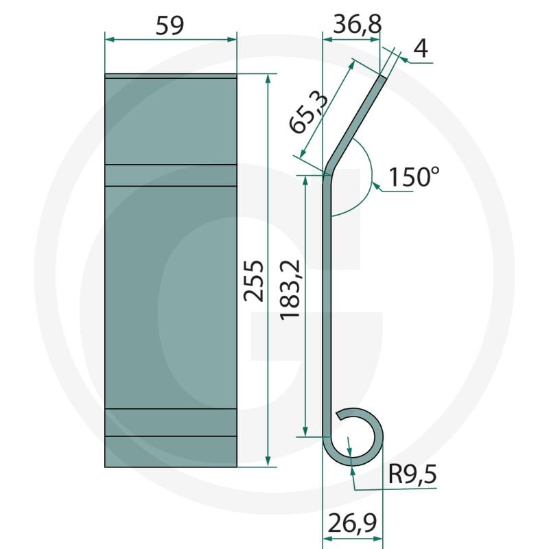 GRANIT Klapa ochronna 11326616 - 11326616 - Sklep rolniczy PoltechParts