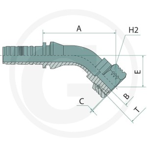 Manuli PN 25 DKOS M36X2 25S 45° 11383577