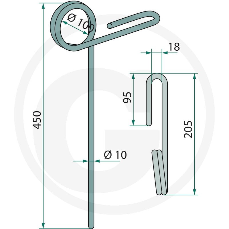 GRANIT Zęby zagarniacza 11681247 - 11681247 - Sklep rolniczy PoltechParts