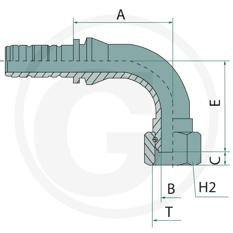 Manuli PN 20 DKR 3/4" 90° L=50 11392749 - 11392749 - Sklep rolniczy PoltechParts