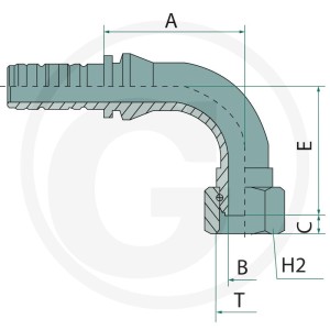 Manuli PN 20 DKR 3/4" 90° L=50 11392749
