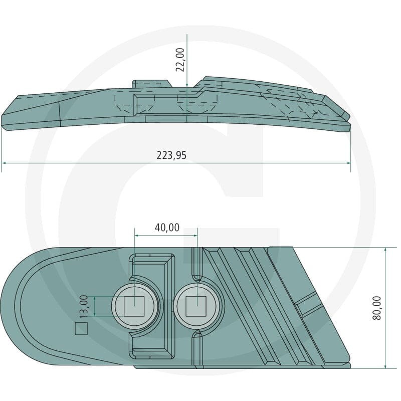 GRANIT Heavy Duty Dziób redlicy, lewy HD 11975956 - 11975956 - Sklep rolniczy PoltechParts