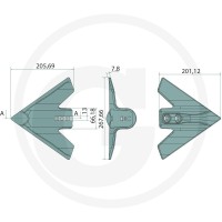 GRANIT Udział gęsiówki 265 mm 12053859 - 12053859 - Sklep rolniczy PoltechParts