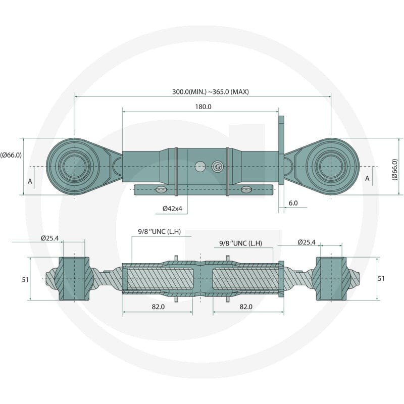 GRANIT Mechaniczny łącznik górny 11646228 - 11646228 - Sklep rolniczy PoltechParts