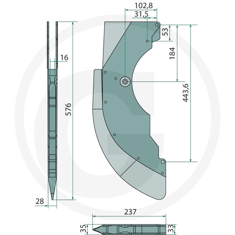 GRANIT Coulter komplementuje. 11317511 - 11317511 - Sklep rolniczy PoltechParts