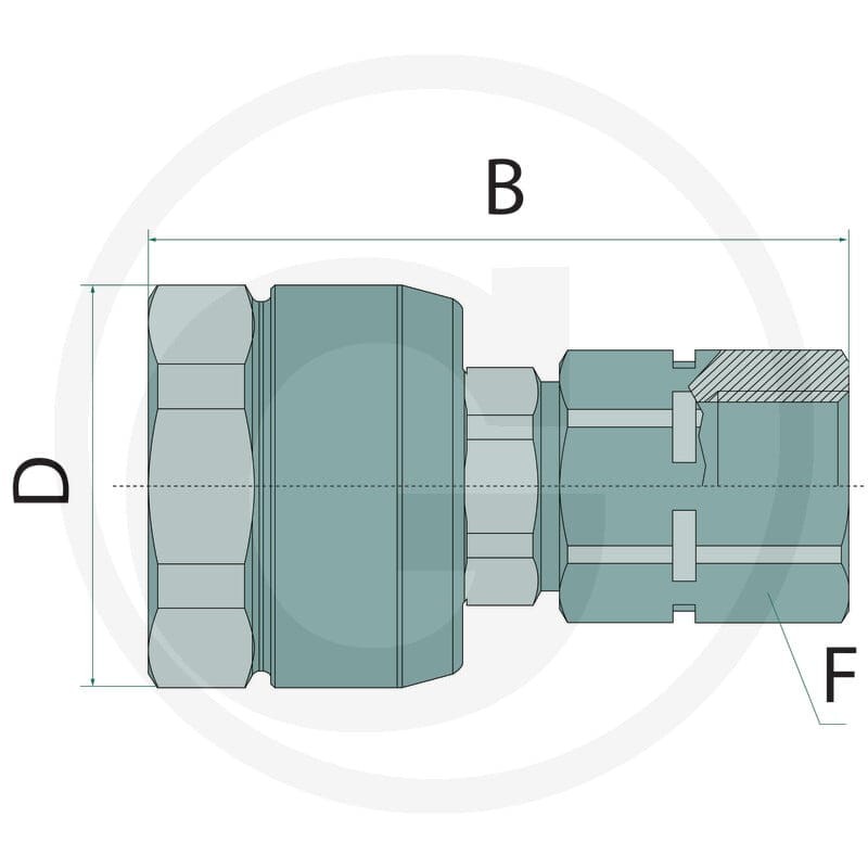 Manuli SZYBKOZŁĄCZE SKRĘCANE (SGR) WTYCZKA BG3 11402528 - 11402528 - Sklep rolniczy PoltechParts