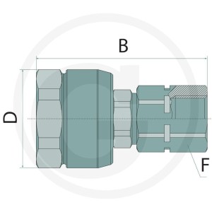Manuli SZYBKOZŁĄCZE SKRĘCANE (SGR) WTYCZKA BG3 11402528