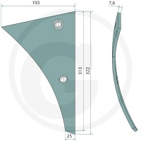 GRANIT Pierś odkładnicy 12048490 - 12048490 - Sklep rolniczy PoltechParts