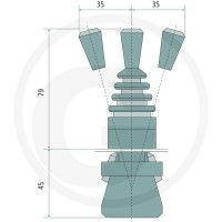GRANIT Joystick F-P-P (ON-OFF-ON) 12111261 - 12111261 - Sklep rolniczy PoltechParts