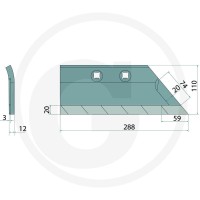 GRANIT ENDURANCE CARBIDE Lemiesz przedpłużka 179286610 - 179286610 - Sklep rolniczy PoltechParts