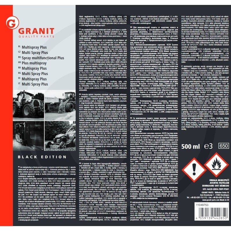 GRANIT Spray wielofunkcyjny Plus 500 ml 11049753 - 11049753 - Sklep rolniczy PoltechParts