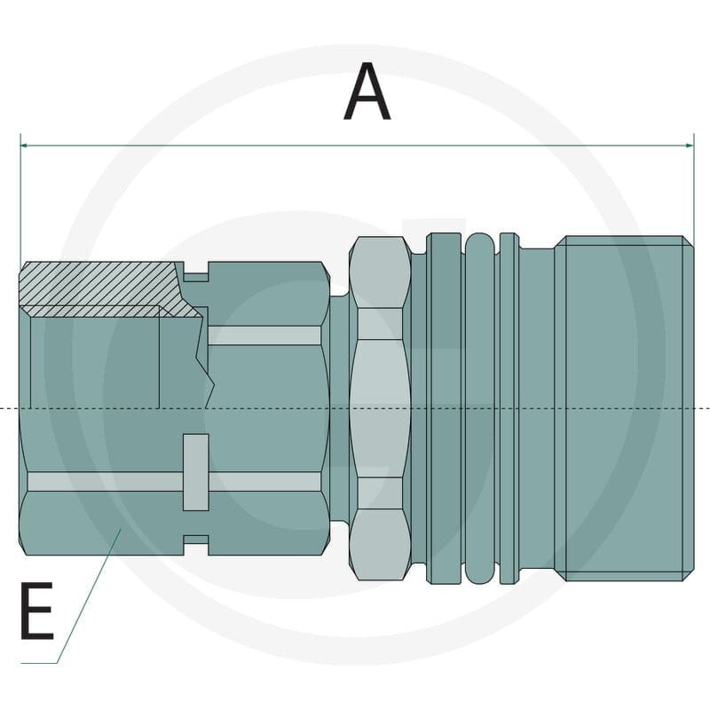 Manuli SZYBKOZŁĄCZE SKRĘCANE (SGR) GNIAZDO BG4 11372164 - 11372164 - Sklep rolniczy PoltechParts