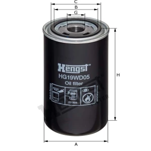 Hengst Filtr oleju HG19WD05 12108475