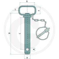 GRANIT Sworzeń łącznika górnego 12395391 - 12395391 - Sklep rolniczy PoltechParts