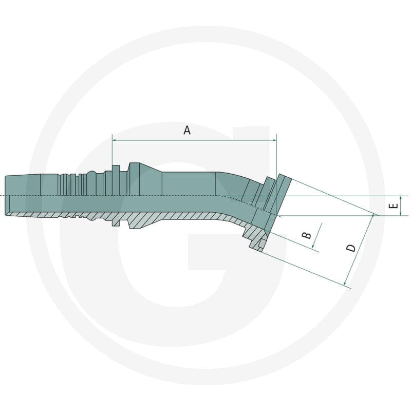 Manuli PN 20 SFS 1" 45° IL 815M43640-12-16 - 815M43640-12-16 - Sklep rolniczy PoltechParts