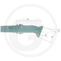 Manuli PN 20 SFS 1" 45° IL 815M43640-12-16 - 815M43640-12-16 - Sklep rolniczy PoltechParts