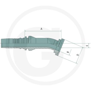 Manuli PN 20 SFS 1" 45° IL 815M43640-12-16