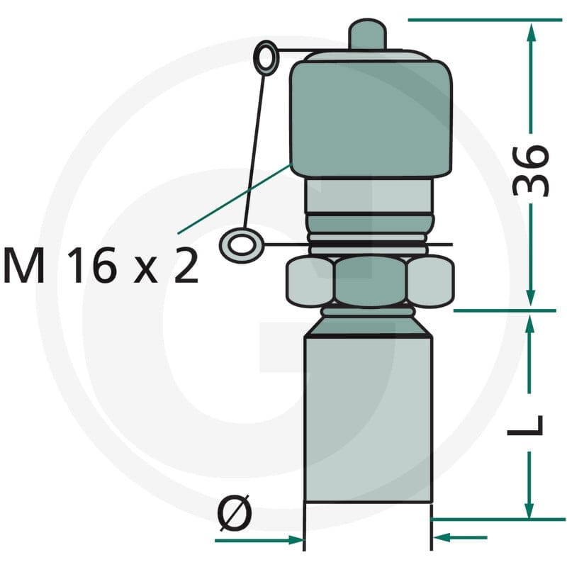 Hydrotechnik Złącze pomiarowe M-RSL 12 L 85000021 - 85000021 - Sklep rolniczy PoltechParts